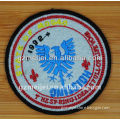 3d round embroidery patch for clothing